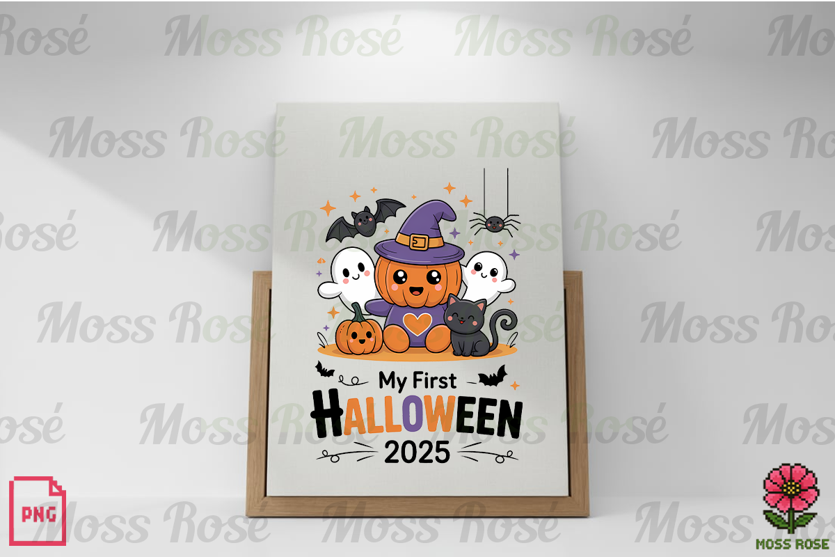 My First Halloween 2025 Art, a Graphic by Moss Rose (Photo 2 of 3)