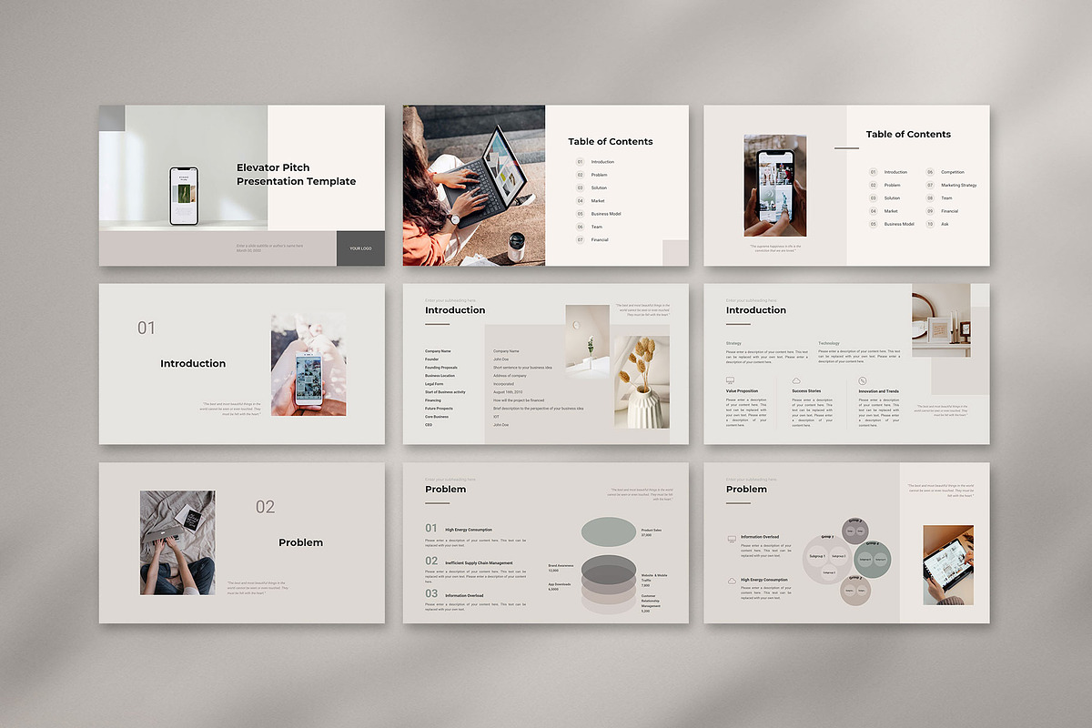 Canva Elevator Pitch Presentation, a Presentation Template by CreativityForest (Photo 3 of 8)