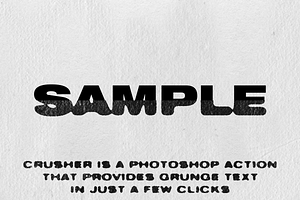 CRUSHER - Photoshop Action