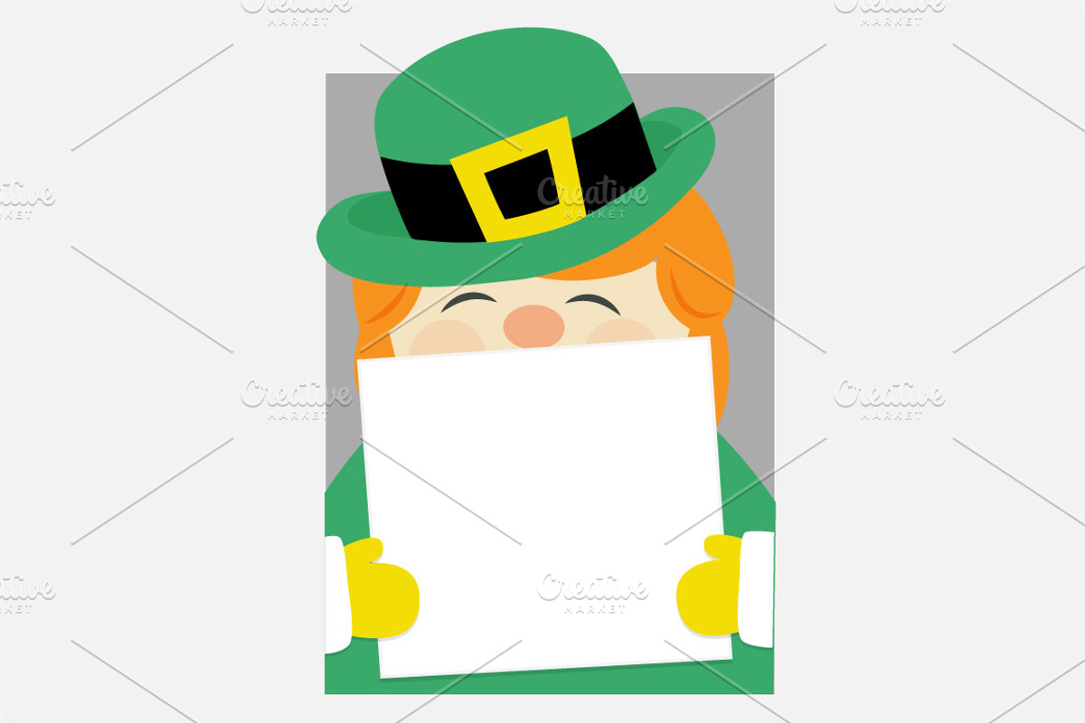 Leprechaun Peeking, an Illustration by Illustrations by Jessie (Photo 5 of 5)