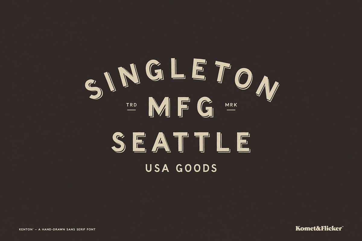 Kenton - A Hand-drawn Font, a Sans Serif Font by Komet & Flicker (Photo 11 of 12)
