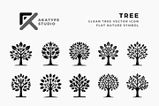 Tree Icon, a Solid Icon by Akatype Studio (Thumbnail 1 of 3)