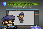 Artillery Soldiers Character Sprites, an Illustration by CreativeGameArt (Thumbnail 3 of 4)