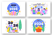 12 Happy New Year 2026 Illustration, a Seasonal Illustration by denayunebgt (Thumbnail 4 of 4)