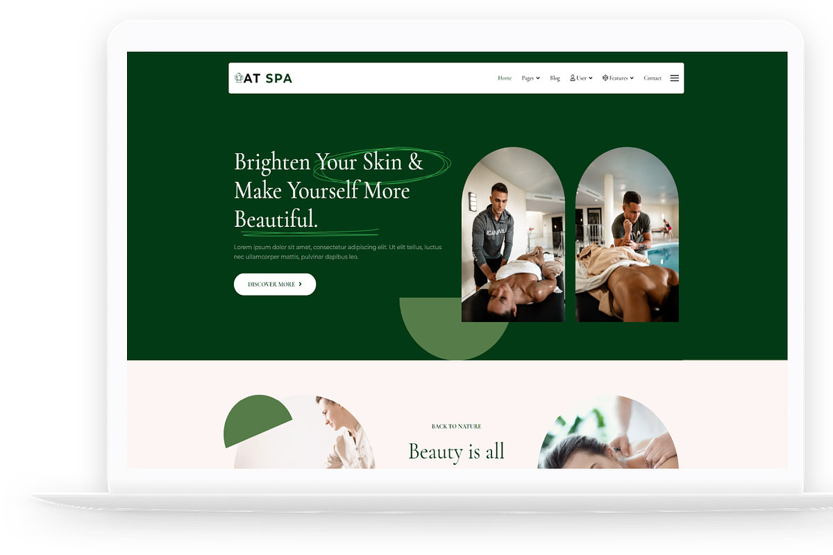 AT Spa Onepage WordPress Theme, a WordPress Template by LTheme (Photo 2 of 2)
