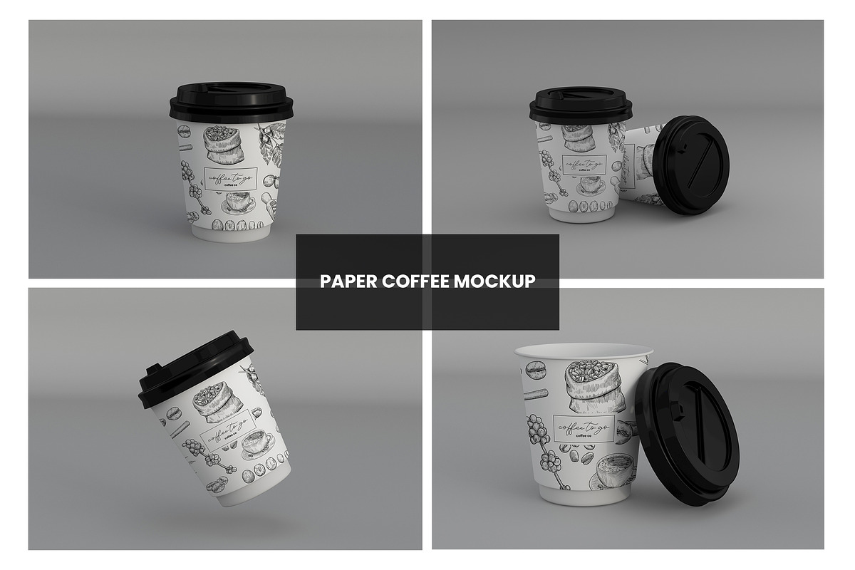 Paper Coffee Cup Mockup, a Cups & Container Mockup by Pixel_Vision_Store (Photo 1 of 4)