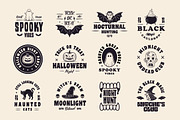 Vintage Halloween Emblems - 97 Logos, an Object Graphic by DenysHolovatiuk (Thumbnail 4 of 9)