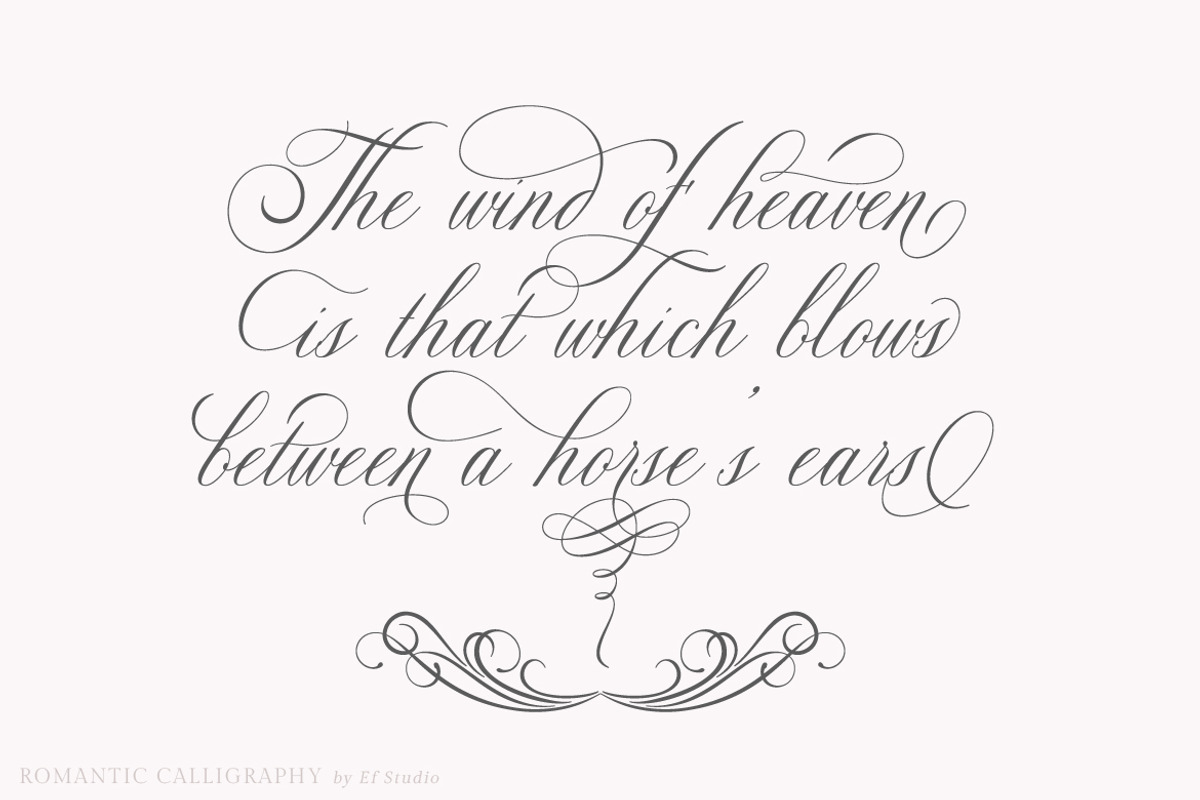 Glaston Romantic Calligraphy preview 2