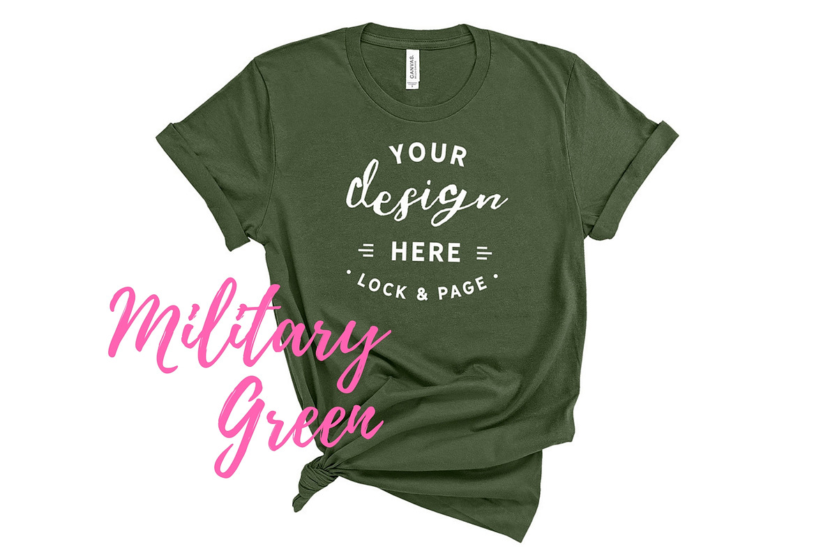 Bella Canvas TShirt Mockups On White, a Shirt Mockup by lock and page (Photo 15 of 92)