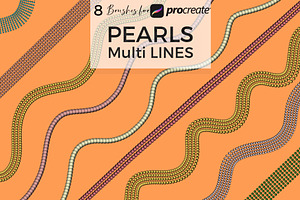 Multi Lines Pearl Procreate Brushes