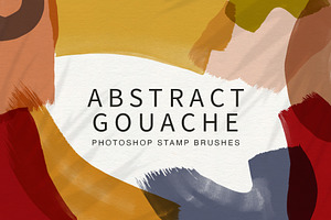 Abstract Gouache Stamp Brushes