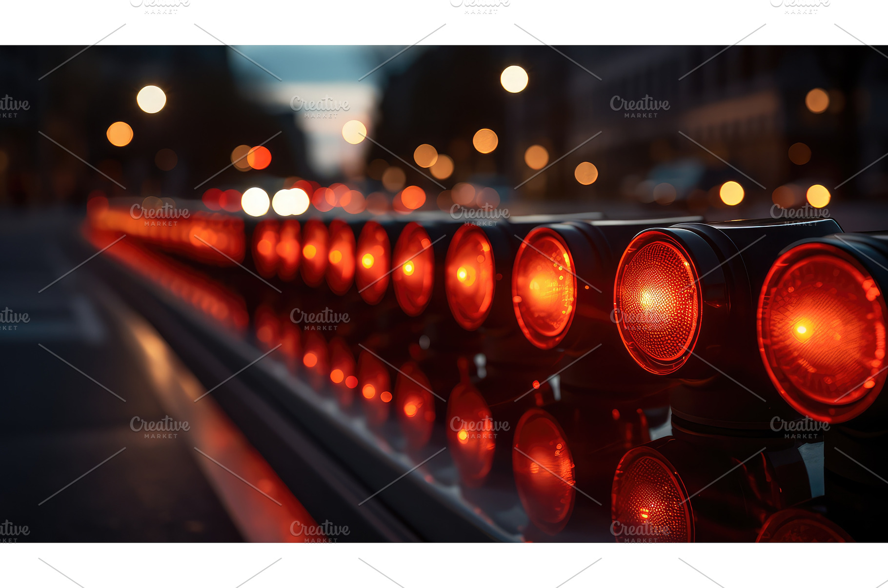safety red light button ai generated, an Abstract Photo by pikepicture