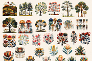 FOLK ART AUSTRALIAN ANIMALS CLIPART, an Animal Illustration by Daring Digies (Thumbnail 8 of 10)