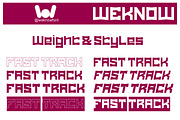 FAST TRACK FONT, a Sans Serif Font by weknow (Thumbnail 6 of 8)