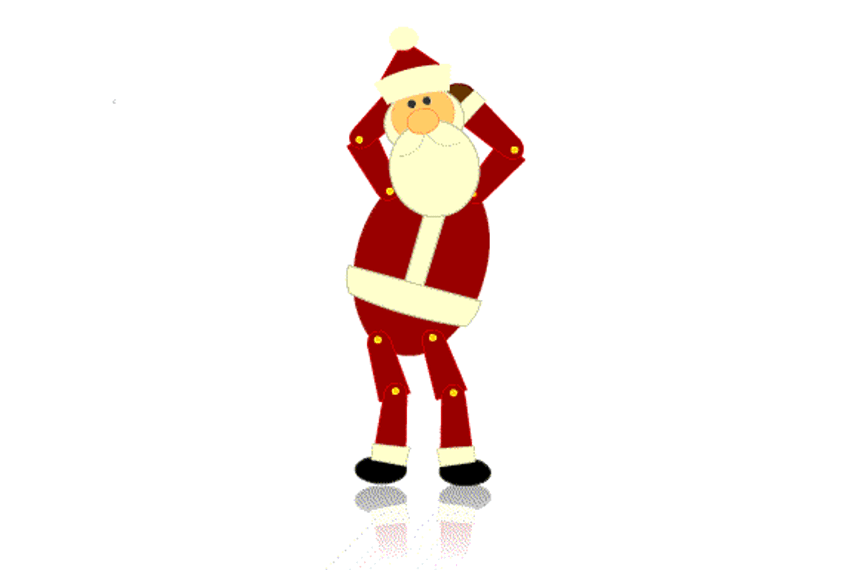 80% OFF - Dancing Santa Claus, an Illustration by Illustrations & Templates (Photo 3 of 7)