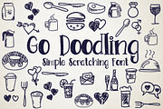 Go Doodling, Scratching Font, a Handwritten Font by Debut Studio (Thumbnail 1 of 5)