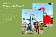 Watercolor Pencil Effect, an Action Add-On by AndriyFM (Thumbnail 2 of 14)
