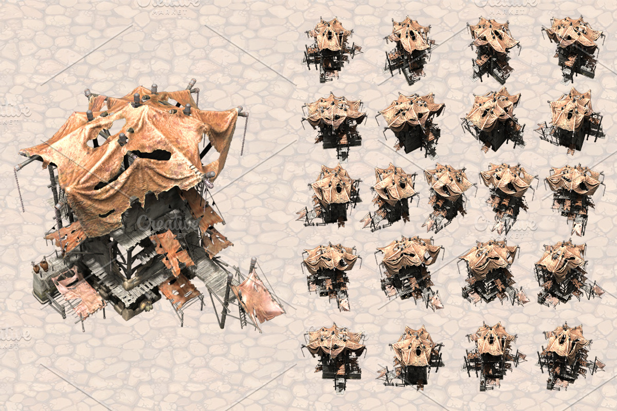 Isometric Ancient City Pack, an Object Graphic by Beatheart Creative Studio (Photo 17 of 77)