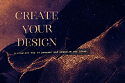 Gold Alcohol Ink & Galaxy Background, a Texture Graphic by by creative paper (Thumbnail 8 of 18)