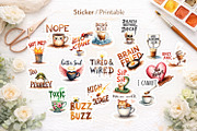 Sarcastic Coffee Sublimation PNGs, an Illustration by Artnoy (Thumbnail 7 of 8)