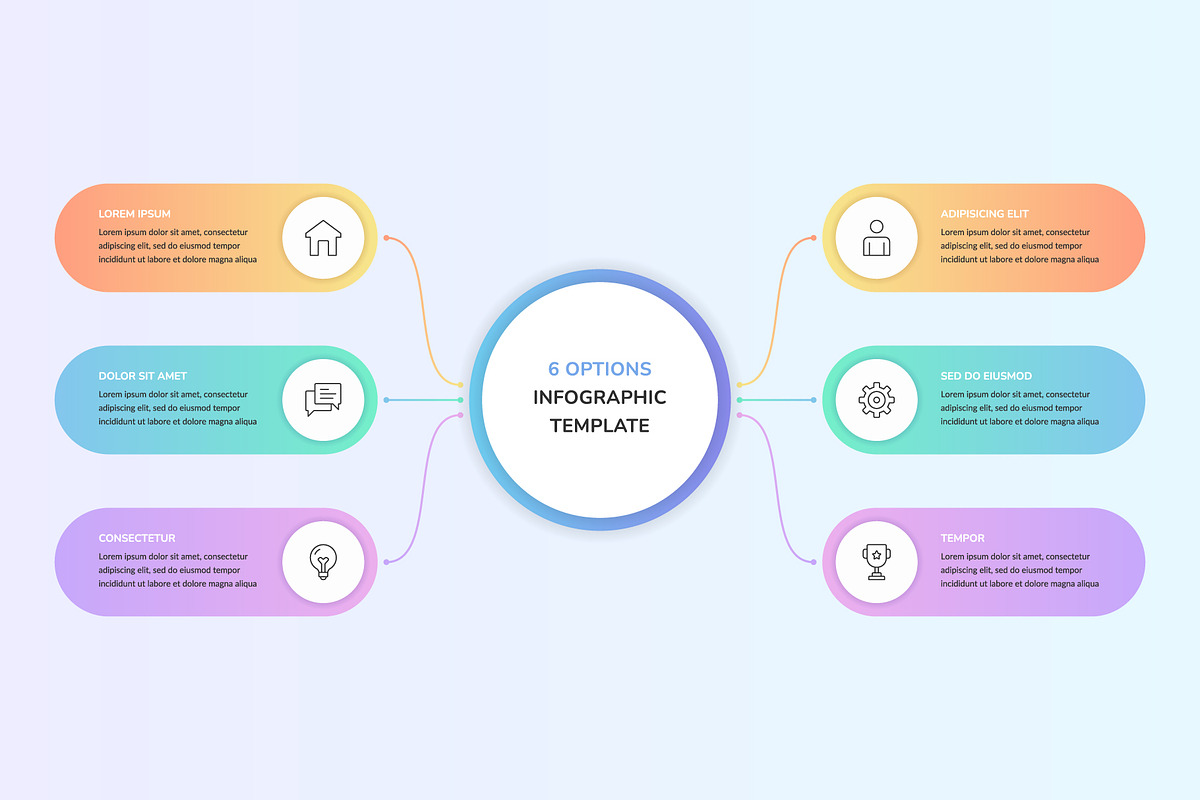 Gradient Infographic Diagrams, an Object Illustration by PixMarket (Photo 3 of 5)