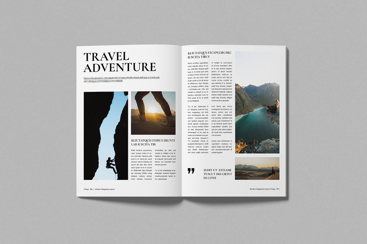 Modern Magazine Template preview 7