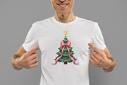 Coquette Pink Bow Christmas Tree PNG, an Illustration by Daily.Designs (Thumbnail 2 of 5)