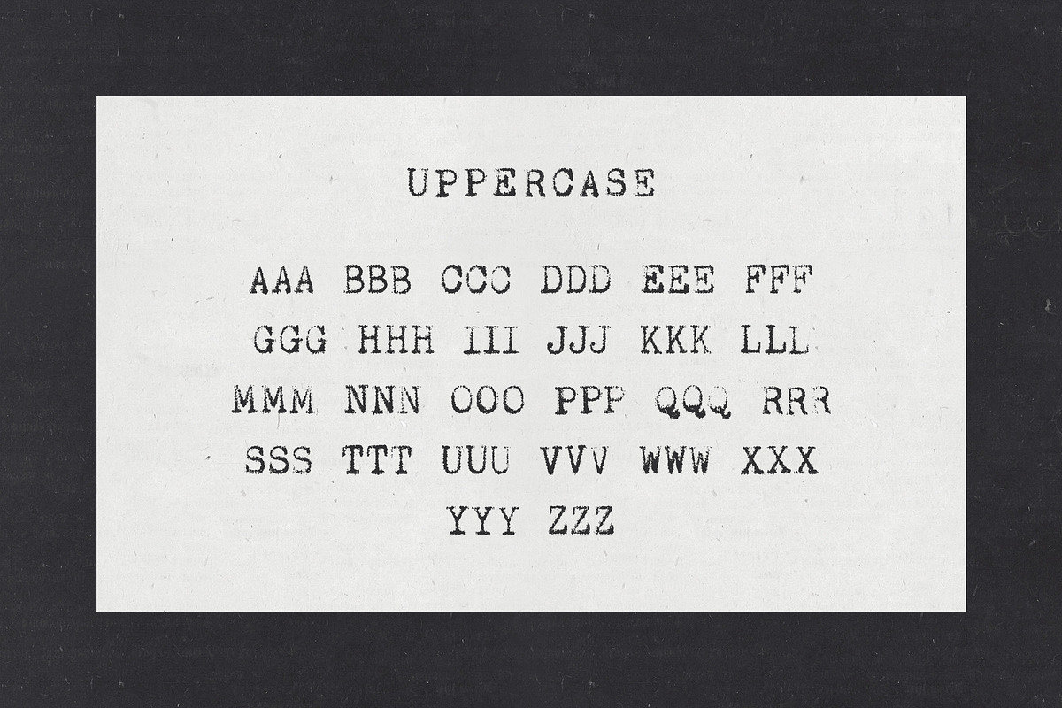 Corpus Typewriter Font, a Serif Font by Brent Galloway (Photo 3 of 10)