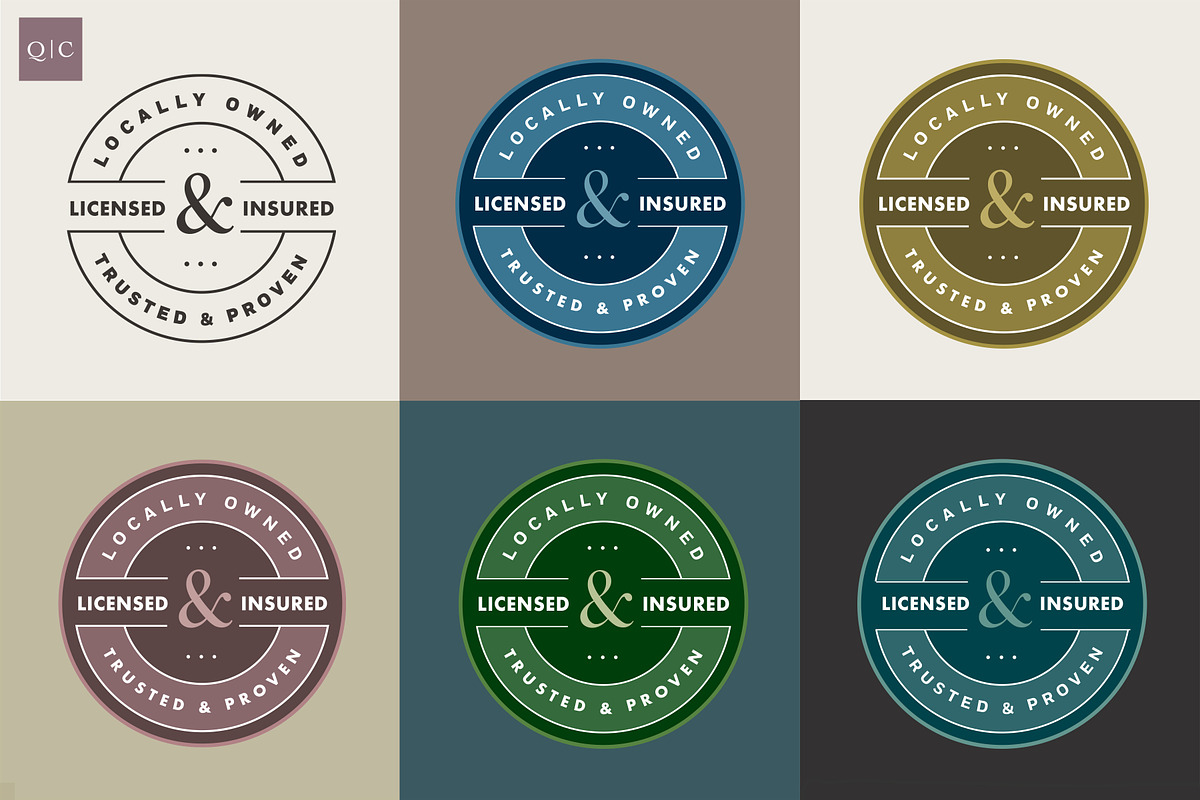 Licensed and Insured Logo Badges, a Graphic by Quietype Co. (Photo 4 of 5)