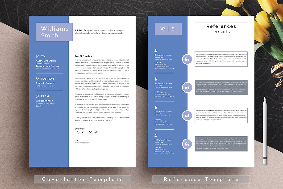 Resume Cv Template Word Apple Pages, a Resume Template by Tbunny (Photo 5 of 9)