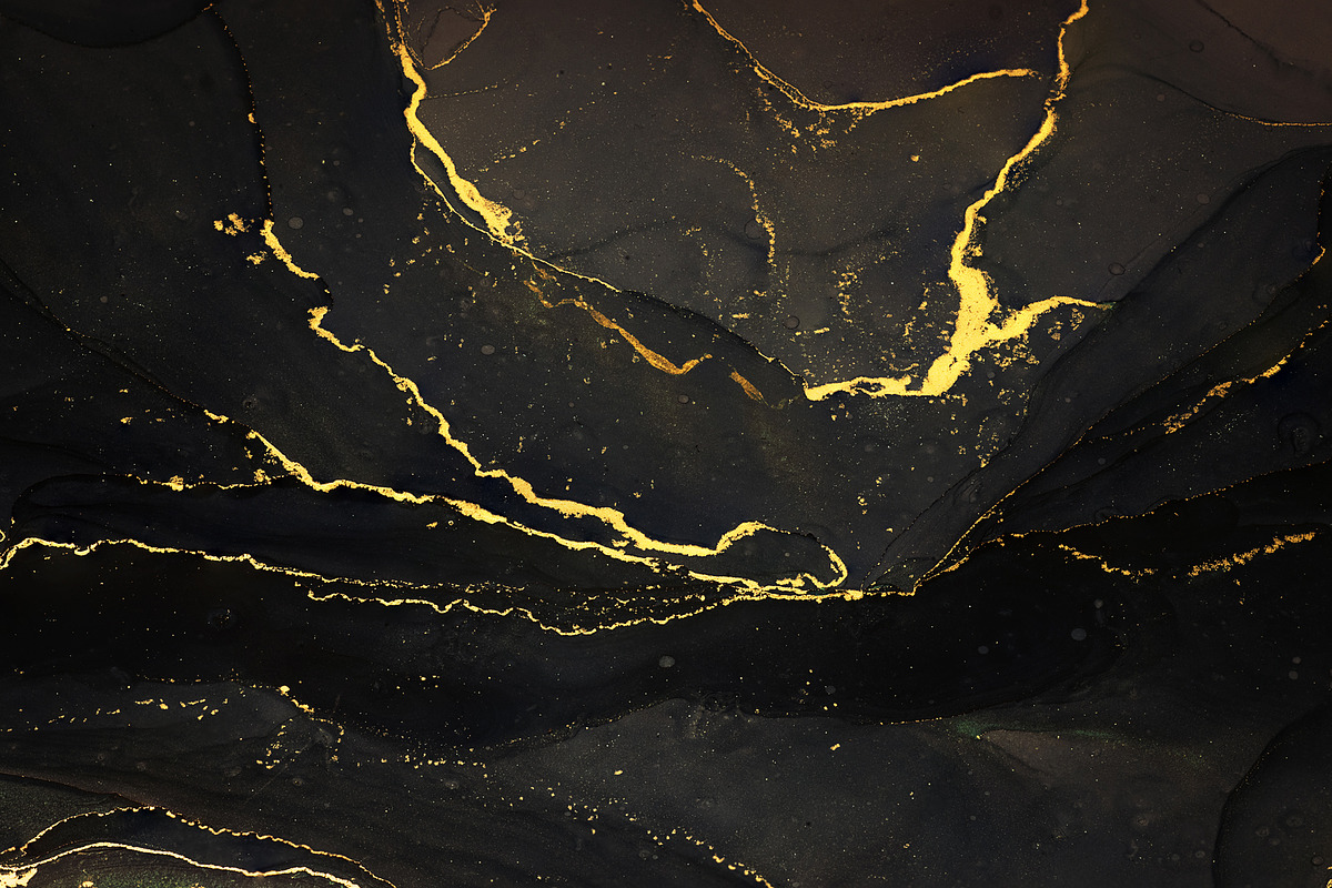 Black marble alcohol ink textures, a Texture Graphic by Anntuan (Photo 7 of 10)