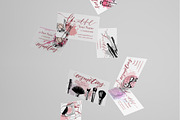 Templates  Makeup business card., a Business Card Template by Gulnara Khadeeva (Thumbnail 5 of 10)