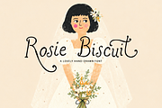 Rosie Biscuit Cute Handwritten Font, a Handwritten Font by elvinova (Thumbnail 1 of 10)