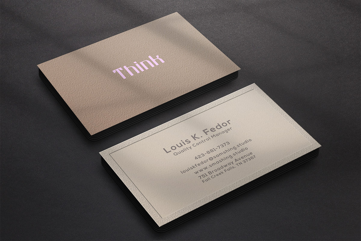 Business card Template & 3 Mock-up, a Business Card Template by Smashing_Studio (Photo 3 of 11)
