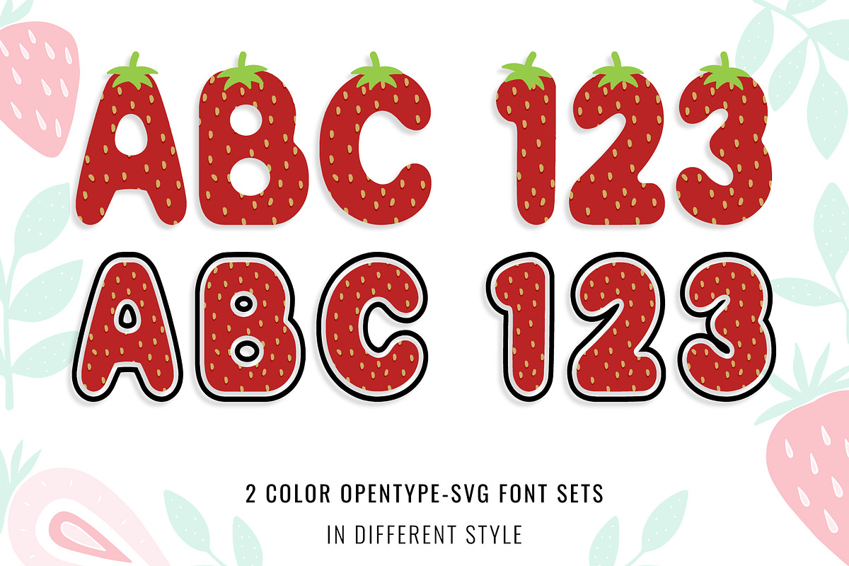 Strawberry Font, a Symbol Font by Font Craft Studio (Photo 2 of 7)