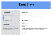 Resume Template Physician InDesign, a Resume Template by Halfcircle (Thumbnail 2 of 2)