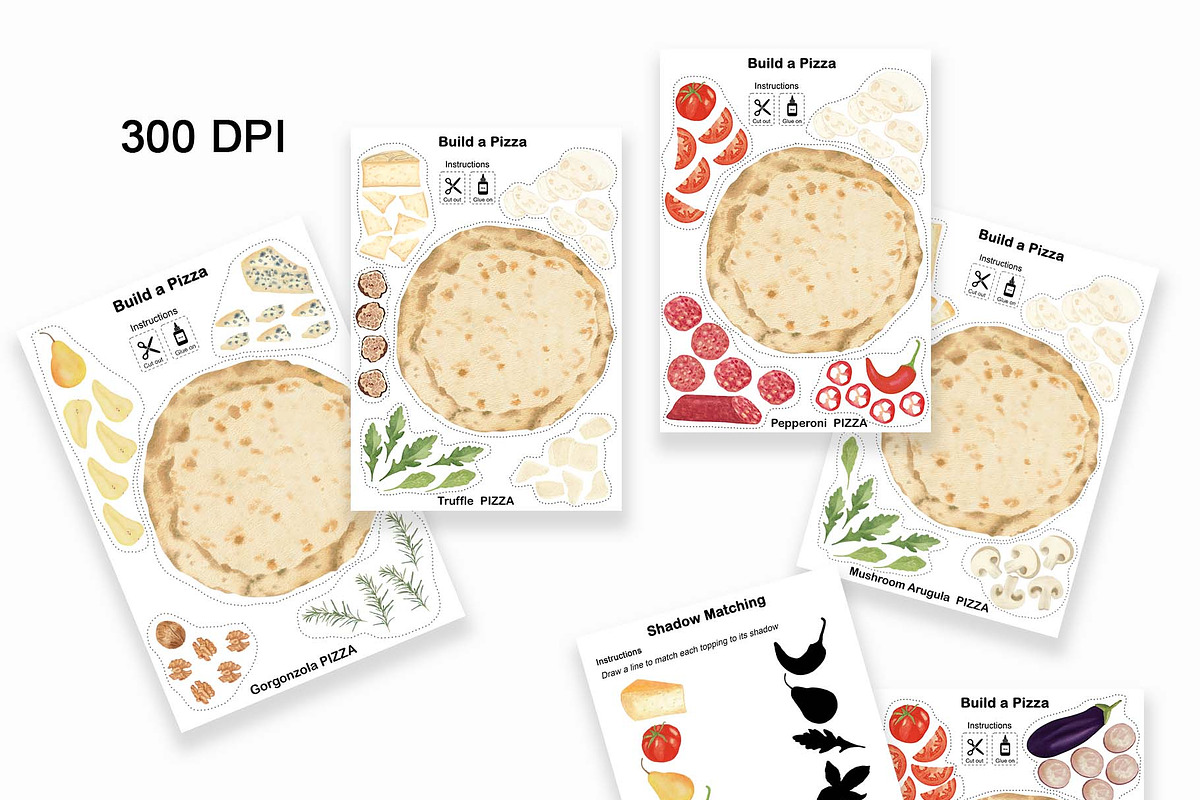 Pizza Activity Book for Kids, an Education Illustration by Sunshine Art (Photo 2 of 6)