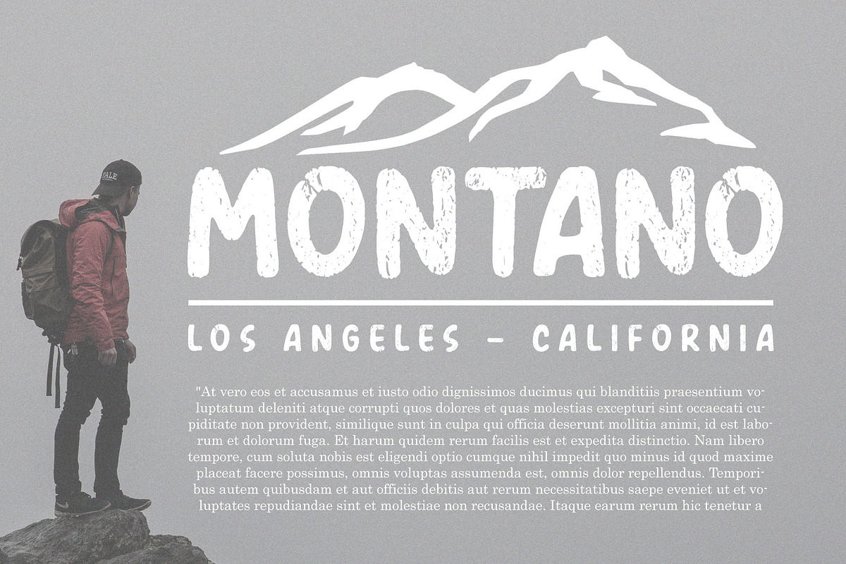 AMERIO - Rough Style Font preview 5