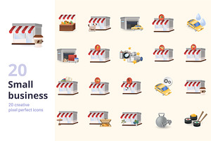 Small Business 3D Icons Set Bundle, an Object Graphic by Aimagenarium@gmail.com