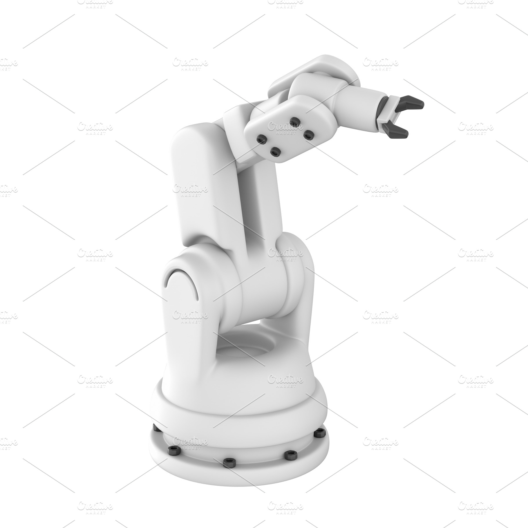 Illustration of a modern robotic arm, a Technology Photo by Artem Varnitsin