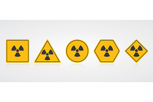 Symbol of radiation, an Illustration by Vector Creator