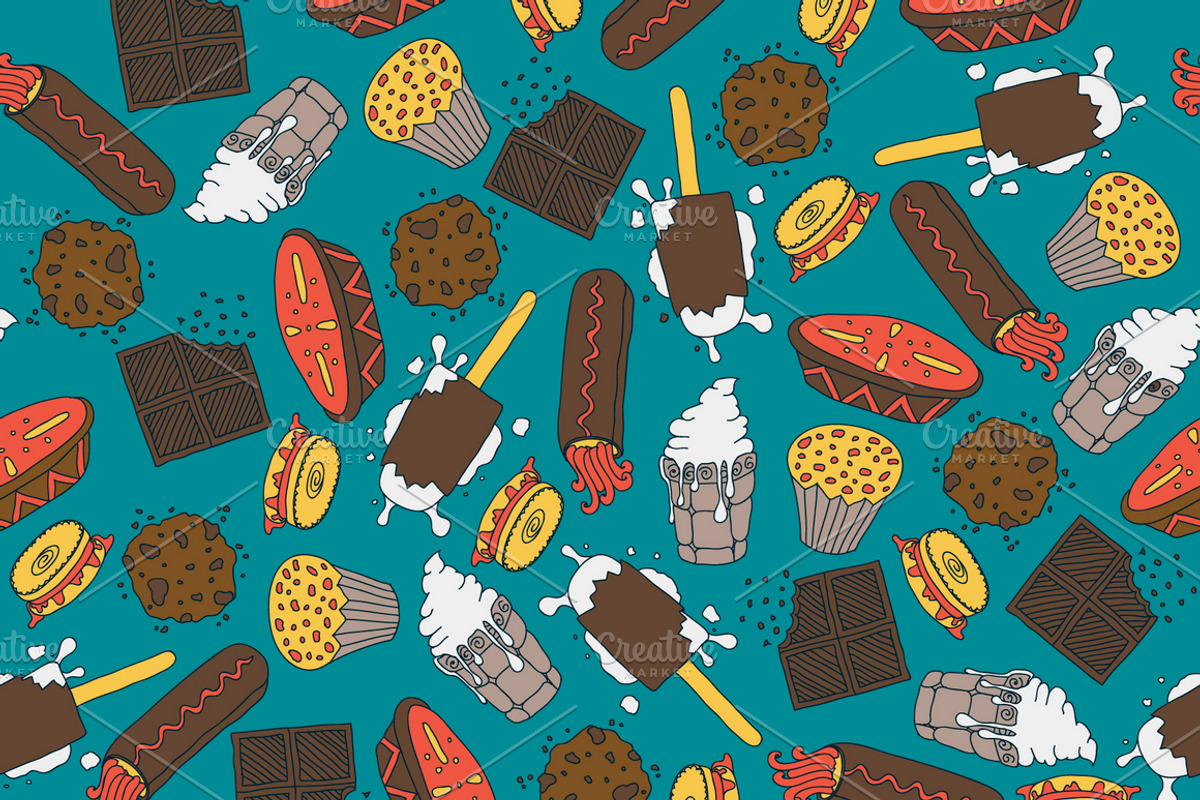 Sweets Seamless Pattern