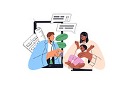 Online medicine, pharmacy store set, a Healthcare Illustration by PaperTrident (Thumbnail 13 of 13)