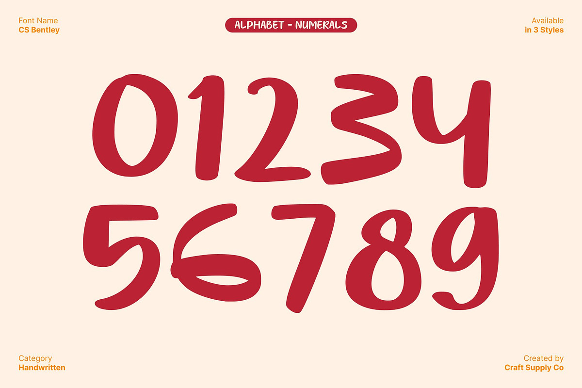 CS Bentley – Handwritten Font, a Handwritten Font by Craft Supply Co. (Photo 4 of 8)