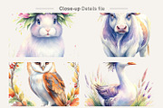 Watercolor Farm Animal PNG Bundle, an Illustration by Artnoy (Thumbnail 4 of 8)