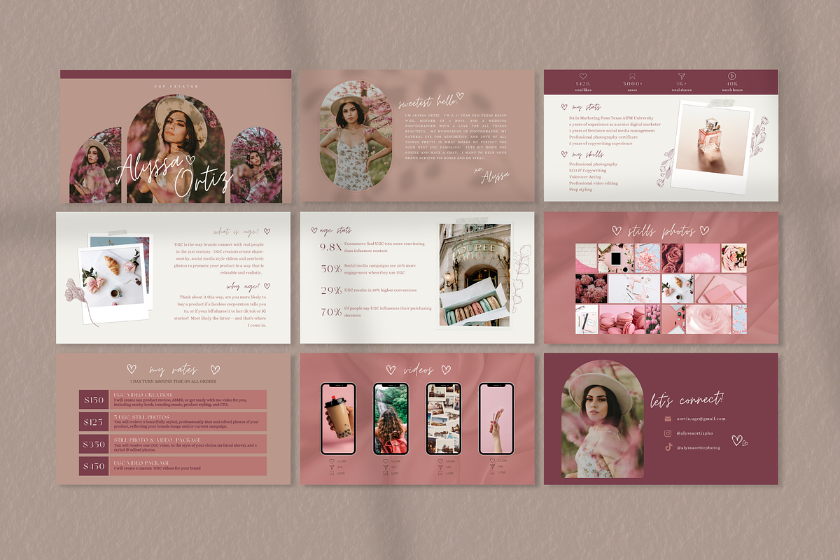 Canva UGC Portfolio Website Template, a Landing Page Template by BLDGtheBoutique (Photo 2 of 5)