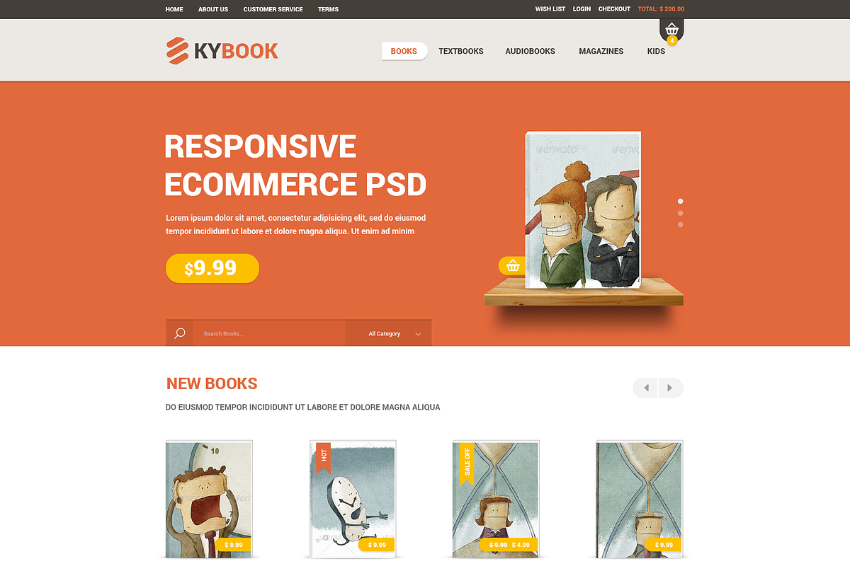 Kybook - Magento Responsive Theme, a Websites & App Template by nouthemes (Photo 2 of 6)