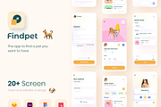 Findpet - Pet Finder UI KIT, an App Template by Vektora Studio (Thumbnail 1 of 6)