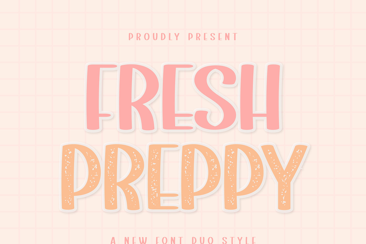 Fresh Preppy | Clean Distressed Font, a Handwritten Font by MaxArt Foundry (Photo 1 of 3)