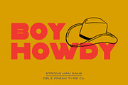 Strong Man Sans: Heavy Display Font, a Font by DeliFreshTypeCo. (Thumbnail 7 of 7)